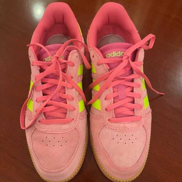 Adidas Women's Breaknet Sleek Sneaker Dark Pink Size 8 - Picture 2 of 8